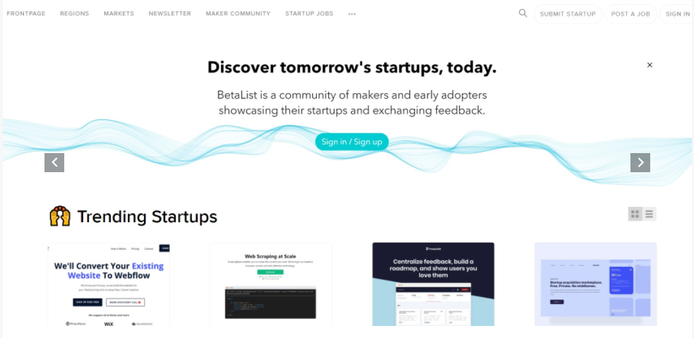 BetaList - 5 Product Hunt Alternatives For Entrepreneurs